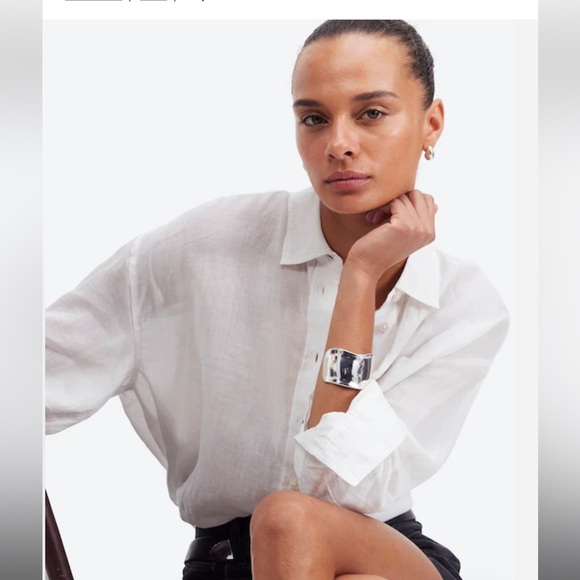 Madewell // NWOT The Oversized Shirt - Picture 5 of 10